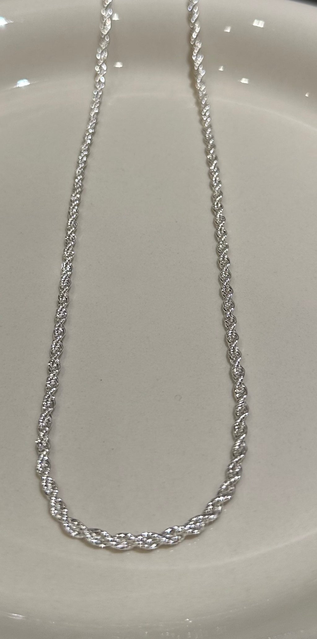 Kordelkette Halskette Silber 925 – Rope Chain, 4mm
